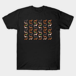 Sausage Dog Pattern T-Shirt